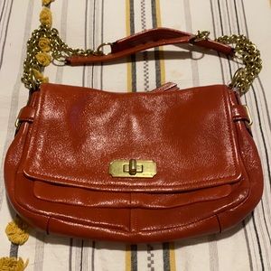 Coach shoulder bag, rust color